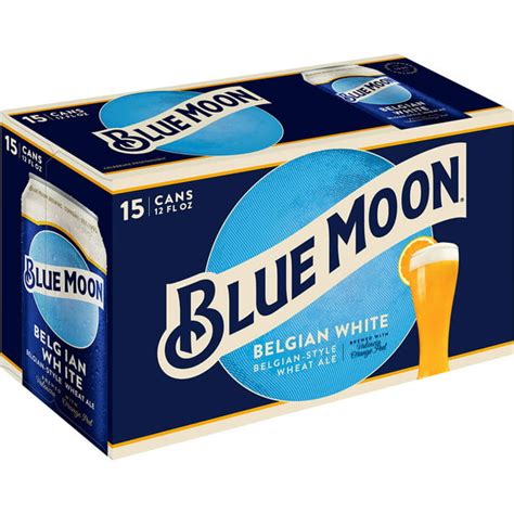 Blue Moon Belgian White Wheat Craft Beer, 15 Pack, 12 fl oz Cans - Walmart.com - Walmart.com