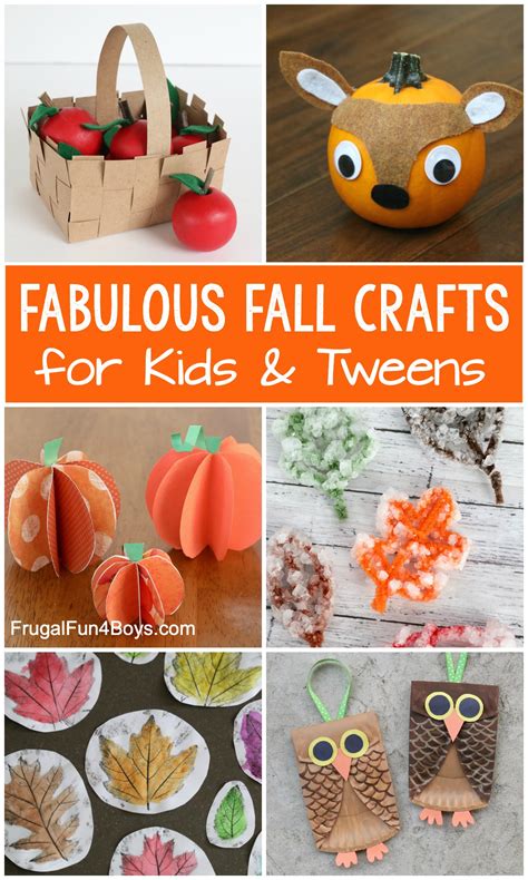 Fabulous Fall Crafts for Kids and Tweens - Frugal Fun For Boys and Girls