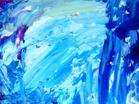 Blue and White Abstract Painting · Free Stock Photo