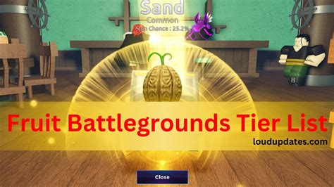 Fruit Battlegrounds Tier List (September 2024) Best Fruits