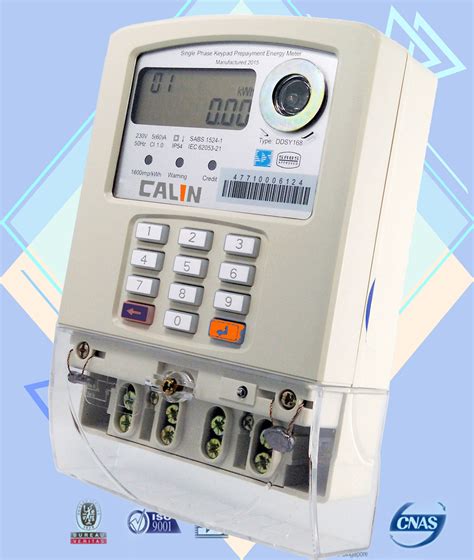 Monophase STS Prepaid Meters , Build - In Load Swtich Electricity Smart Prepayment Meter