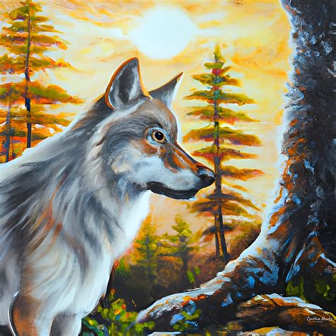 Lone Wolf Digital Art by Cindy's Creative Corner - Fine Art America