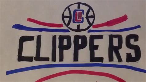 How to draw the LA Clippers logo - YouTube