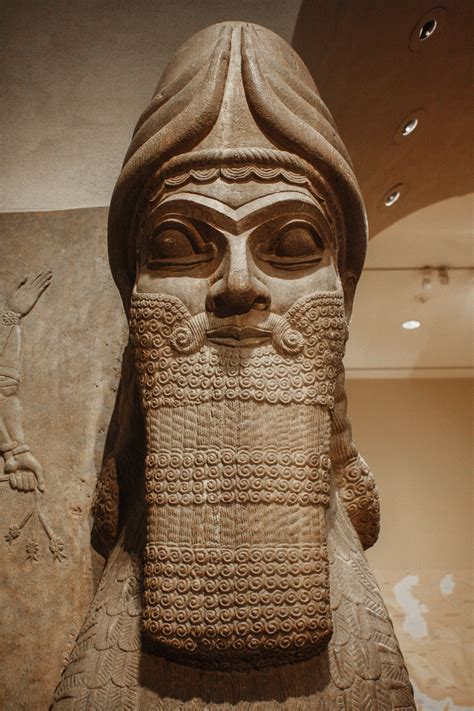 Assyrian human-headed winged lion (lamassu) (c. 870 BC) | Metropolitan museum of art, Ancient ...