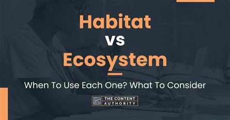 Habitat vs Ecosystem: When To Use Each One? What To Consider