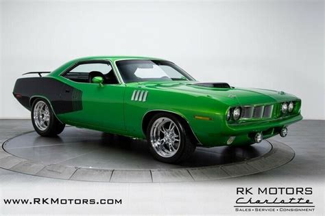 1971 Plymouth 'Cuda Limetime Green Hardtop 426 HEMI V8 5 Speed Manual ...