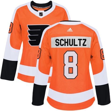 Adidas Philadelphia Flyers #8 Dave Schultz Orange Home Authentic Women ...