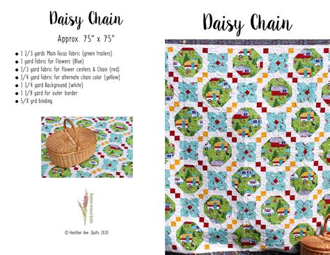 Daisy Chain Quilt Pattern | Etsy