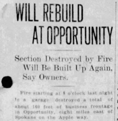 100 years ago in Eastern Washington: Fire leveled much of the town of ...