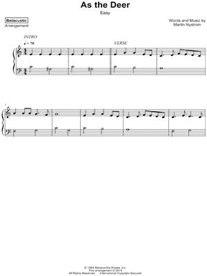 "As the Deer" Sheet Music - 35 Arrangements Available Instantly ...