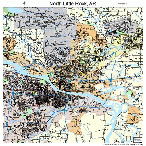 North Little Rock Arkansas Street Map 0550450