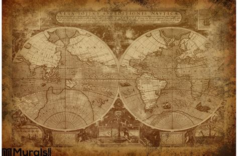 Old World Map Wall Mural