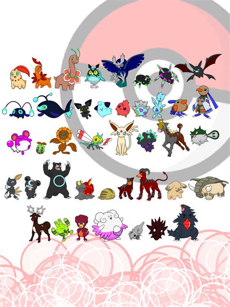 Fixed Shiny Pokemon: Generation 2 by MiyuTheSceneKid on DeviantArt