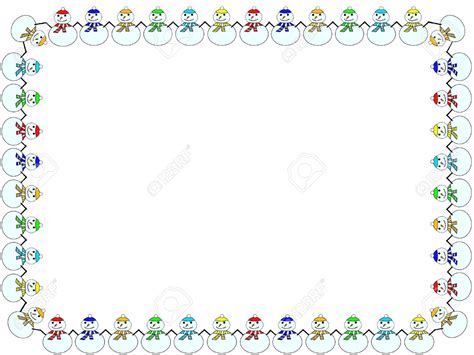 Snowman Borders Clipart