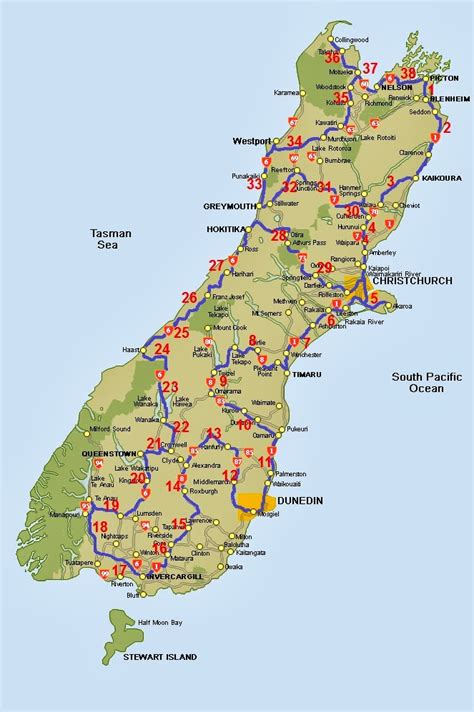 Walking The One True Path: The Great New Zealand Cycle Tour - South Island Route