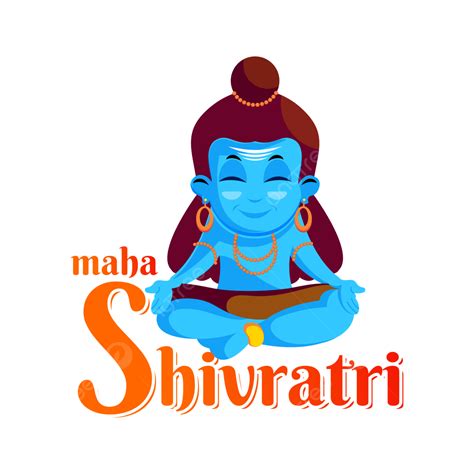 Maha Shivratri Vector PNG Images, Cute Lord Shiva Maha Shivratri Shiv Ji Illustration, Maha ...