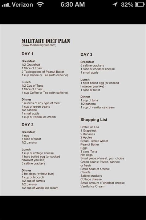 3 Day Diet Menu Lose 10 Pounds Military Diet - thepiratebaymuslim