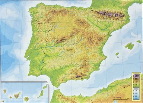 Mapa Politico De Peninsula Espanola