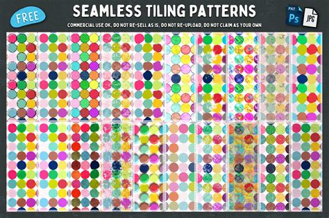 Free Download: CU Seamless Tiling Dots Patterns – HG Designs