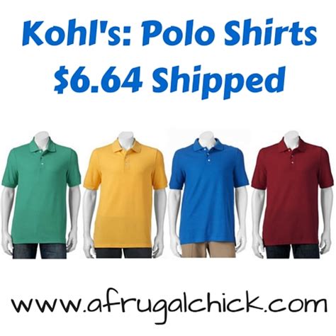 Kohls Cardholders: Men's Polo Shirts Only $6.64 Shipped