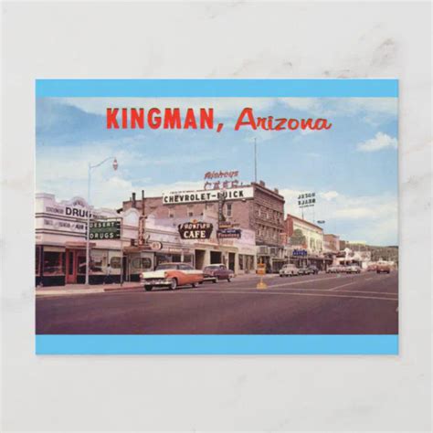 Vintage Retro Kingman Arizona Postcard | Zazzle