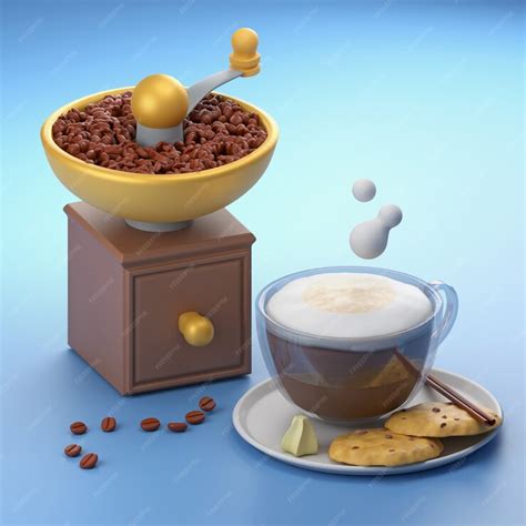 Free Photo | Cartoon style cookies and coffee