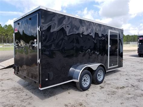 Enclosed Trailer 7x16 Black (ad 90) - USA Cargo Trailer