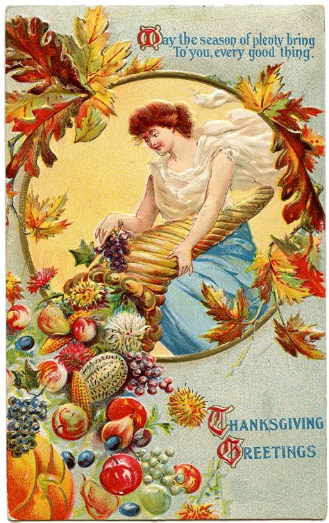 6 Thanksgiving Cornucopia Clipart! - The Graphics Fairy