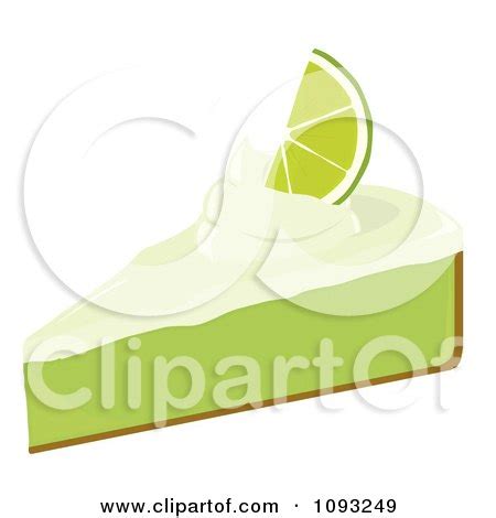 Clipart Slice Of Key Lime Pie 2 - Royalty Free Vector Illustration by ...