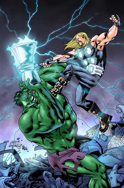 Ultimate Thor vs Hulk by GreeneLantern on DeviantArt