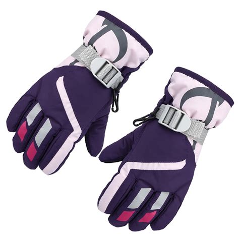 Outdoor Children's Waterproof Ski Gloves Riding Gloves Winter Warmest Breathable Snow Gloves For ...