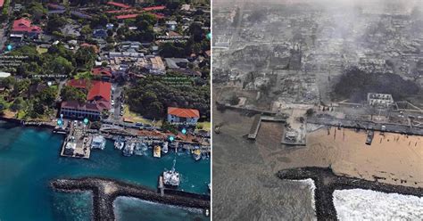 Maui wildfires: Horror before and after photos show utter devastation ...