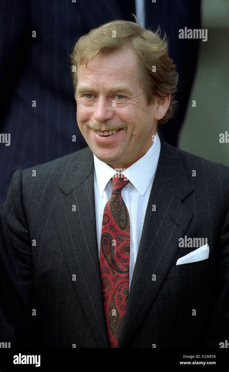 VACLAV HAVEL PRESIDENT OF CZECHOSLAVAKIA 22 April 1991 Stock Photo - Alamy