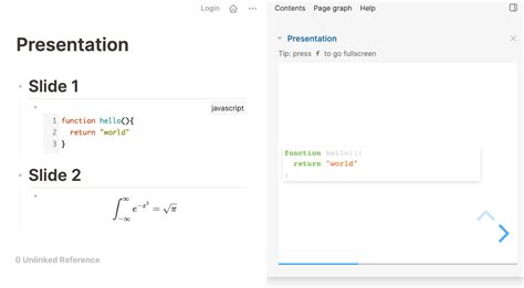 Show code blocks with their syntax highlighting in Presentation mode - Feature Requests - Logseq