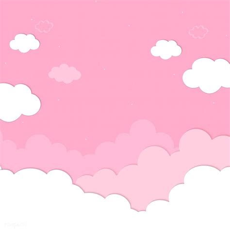 Download free illustration of Pink sky with clouds wallpaper vector by ...