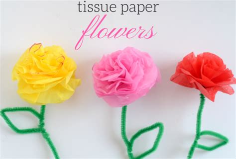 Brighten Someone Special's Day with these Easy Tissue Paper Flowers!