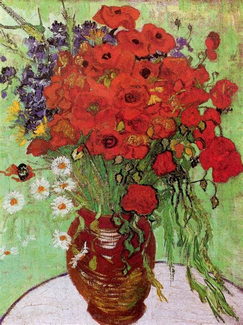 Red Poppies and Daisies, 1890 - Vincent van Gogh - WikiArt.org