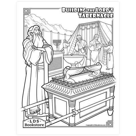 Building the Tabernacle Coloring Page - Printable | Tabernaculo de moises, Trabajos de clase ...