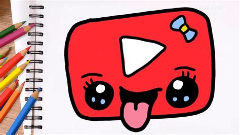 Dessin Et Coloriage Logo Youtube Kawaii Pour Enfants Dessin Facile 33000 | The Best Porn Website