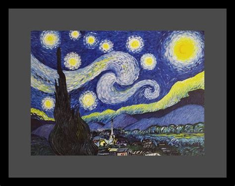 Recreation of Starry Night Painting by Aman Kumar | Saatchi Art