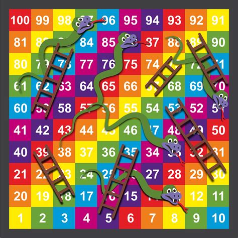 Printable Giant Snakes And Ladders