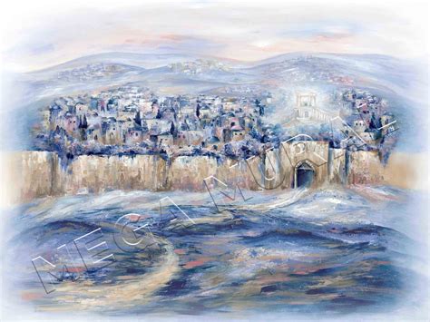 Yerushalayim Painting Full Wall Mural - Mega Mural