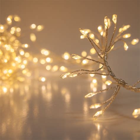 8’ Fairy Lights String – LED Cluster Lights Christmas Lights – Fairy Lights for Decorating ...