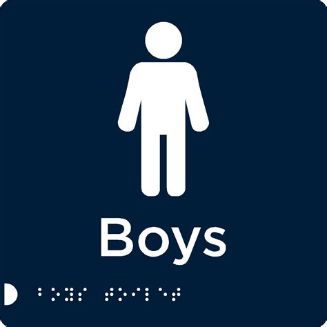 Boys Toilet sign | Braille Signs