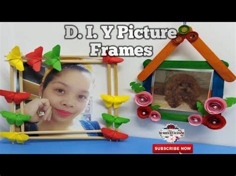 DIY PICTURE FRAME USING CHOP STICK AND POPSICLE STICK || PAPER ORIGAMI ...