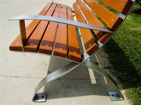 Commercial Recycled Plastic Park Bench / SPB-107 | Sunperk Site Furnishings