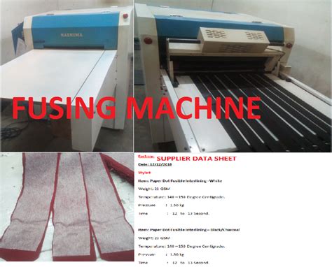 Fusing Process and Quality Inspection of Fusing Machine in Apparel - ORDNUR TEXTILE AND FINANCE