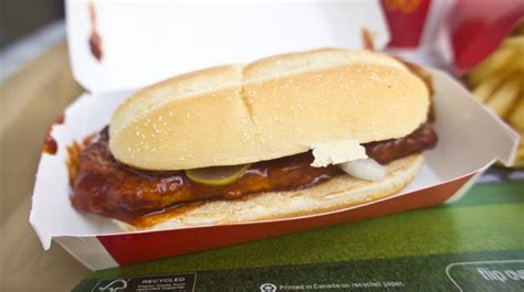 There are 70 ingredients in a McRib sandwich. - The Declaration