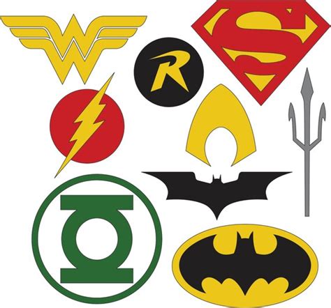 DC Superhero Logos SVG & DXF files