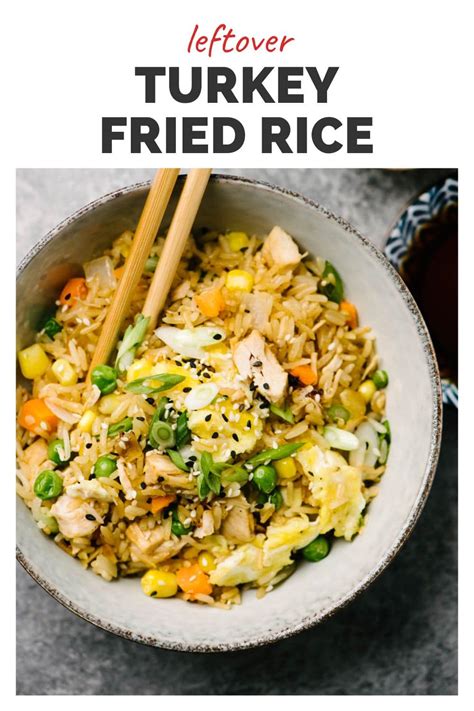 30-Minute Leftover Turkey Fried Rice - Our Salty Kitchen